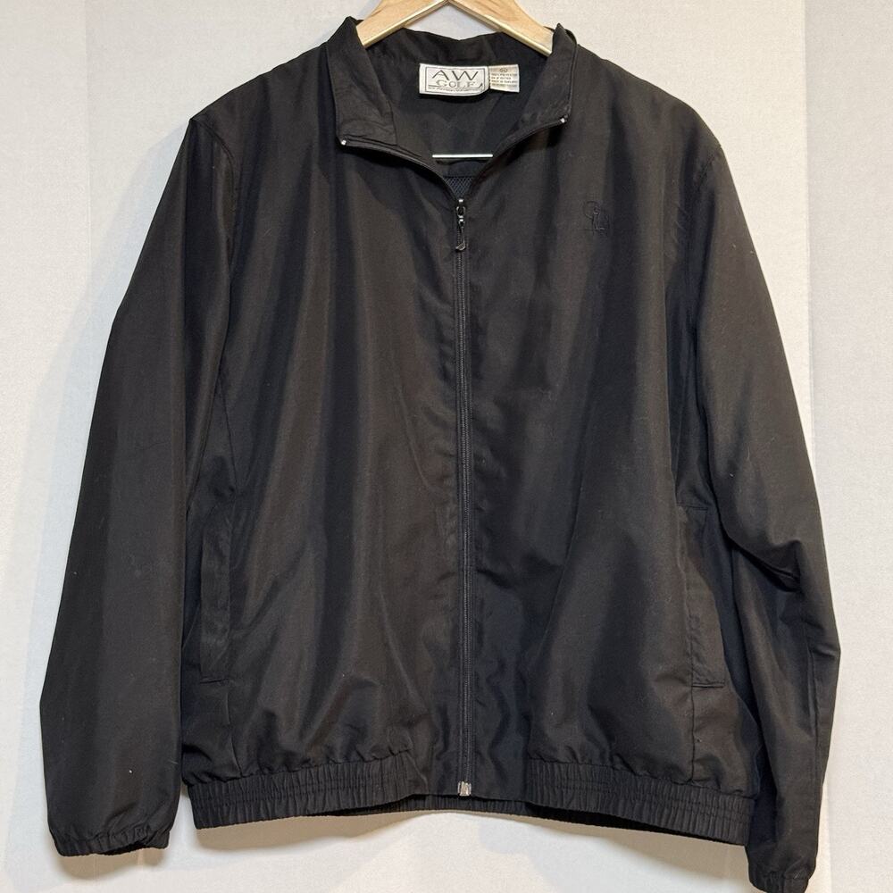 AW Golf Jacket 100% Polyester‎ Women’s XL Black Lightweight